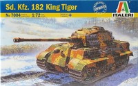 Sd. Kfz. 182 King Tiger Tank Carro Bewaffnete Kunststoff Kit 1:72 Modell 7004