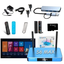 SuperBox S6 MAX Fully Loaded,2025 Newest Pack,4G+64G Powerful Smart Box
