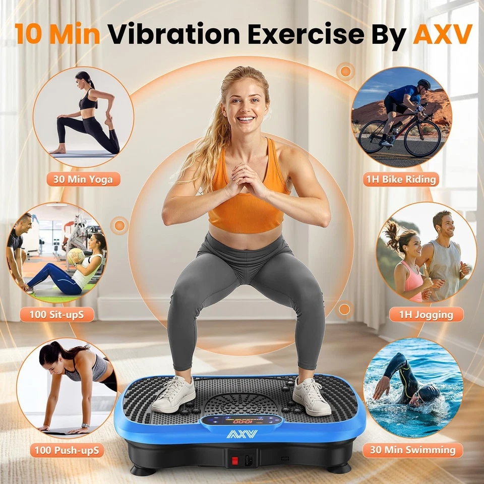 Premium Vibration Exercise Machine with Adjustable Speed & Resistance Bands - Image 4 of 4