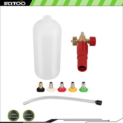 #ad Heavy Duty Foam Cannon Professional Car Wash Pressure Washer 1 4quot; 5 Nozzle Tips $18.33