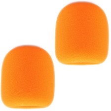 JUVAENY Microphone Covers Foam for 2.75 x 2.36 x 1.4 inches, ORANGE