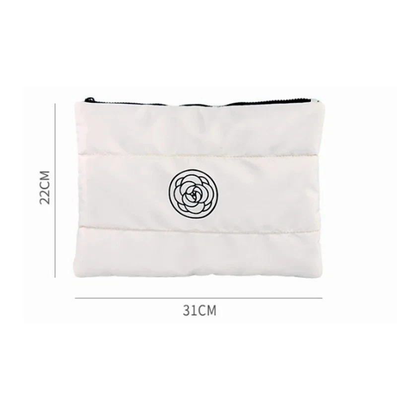 Bolso de Maquillaje Hinchado Negro Bolsa Bolso sin asas Estuche Cosmético-NUEVOhan Regalo de Belleza para VIP Foto 4 de 4