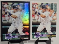 Miguel Cabrera Detroit Tigers 2025 Topps Archives Black Foilboard + Base Card 