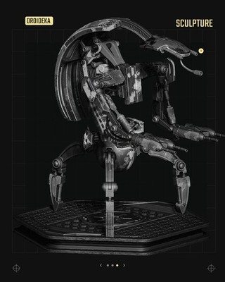 Droideka Star Wars Motto 3D Figur / Diorama / Skulptur von SW3D