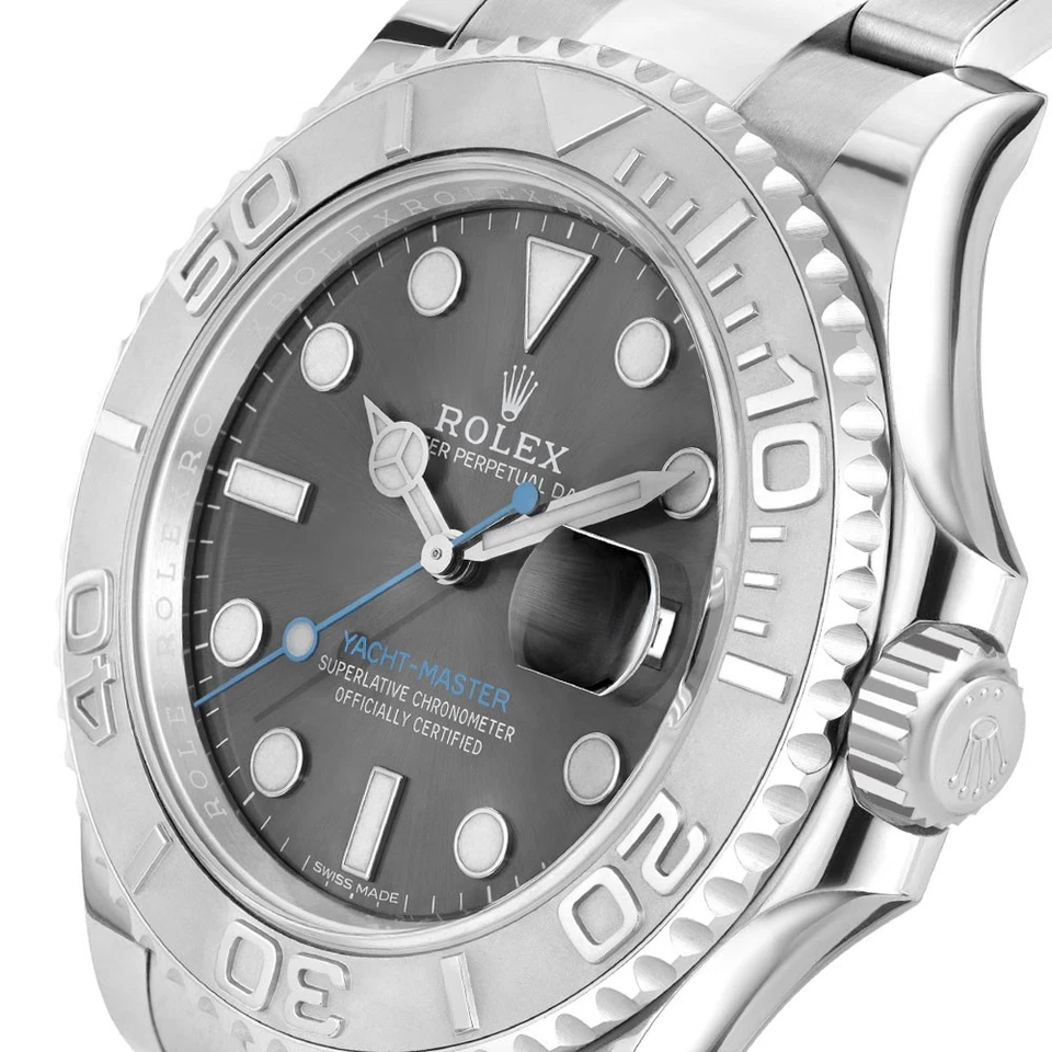 Rolex Yacht-Master Watch 40MM Rhodium Index Hour Markers Dial Platinum - Image 3 of 4