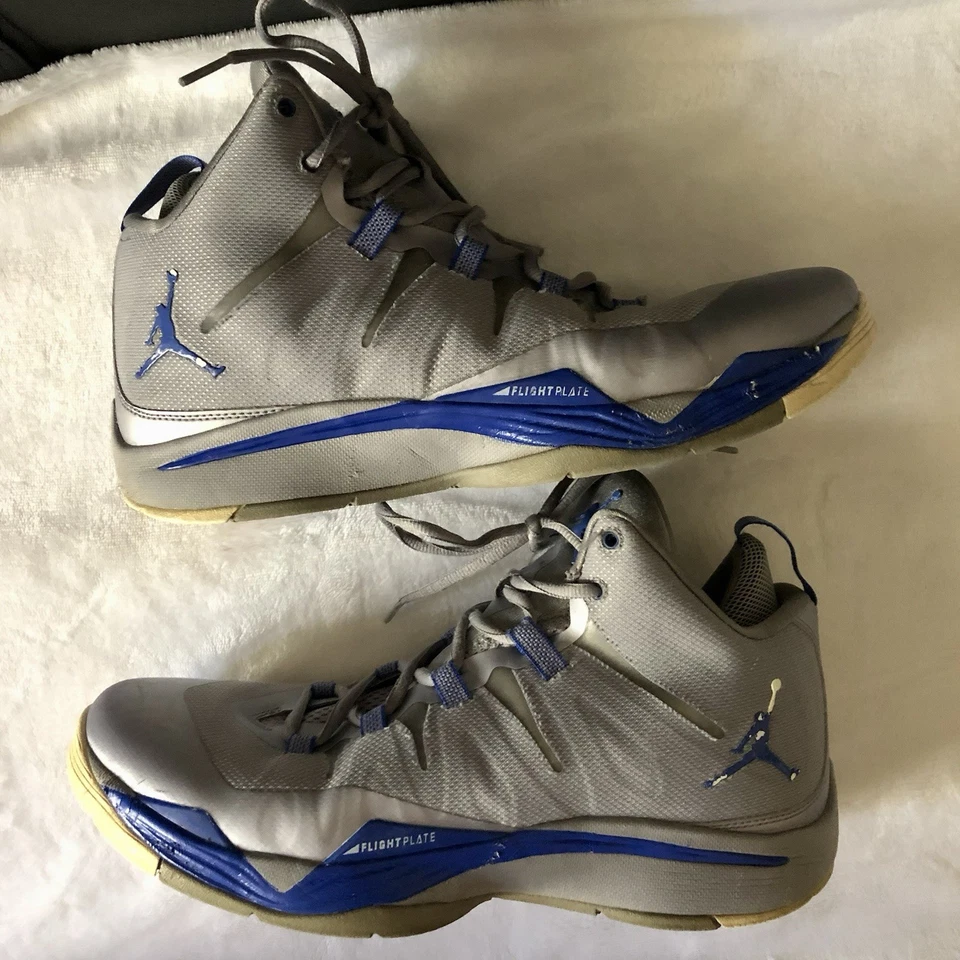 Nike Air Jordan Super Fly 2 gris cemento azul universitario 599945-007 para hombre Foto 4 de 4