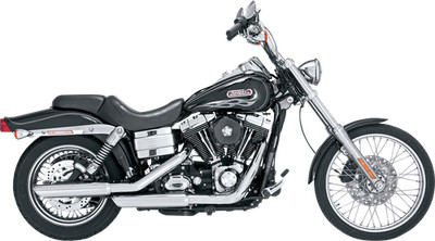 VANCE & HINES Fits 3'' Twin Slash Slip-On Muffler - Chrome 16337