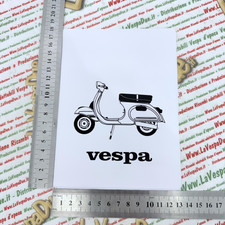 Tasca Porta documenti vintage BIANCO per VESPA 125 ET3 PRIMAVERA ideale per GT G