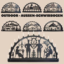 Metall-Schwibbogen Außenschwibbogen Lichterbogen außen Outdoor viele Motive