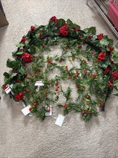 Summer Hydrangea Garland Lot of Five 6 Feet Garlands with Flowers Floral Decor