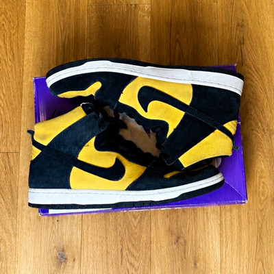 Nike SB Dunk High Herren Sneaker High Top Schwarz/Gelb EU 46 Skate