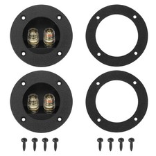 2Pcs 1.9 Inch Round Speaker Box Terminal Cup, 2-Way Subwoofer Connector