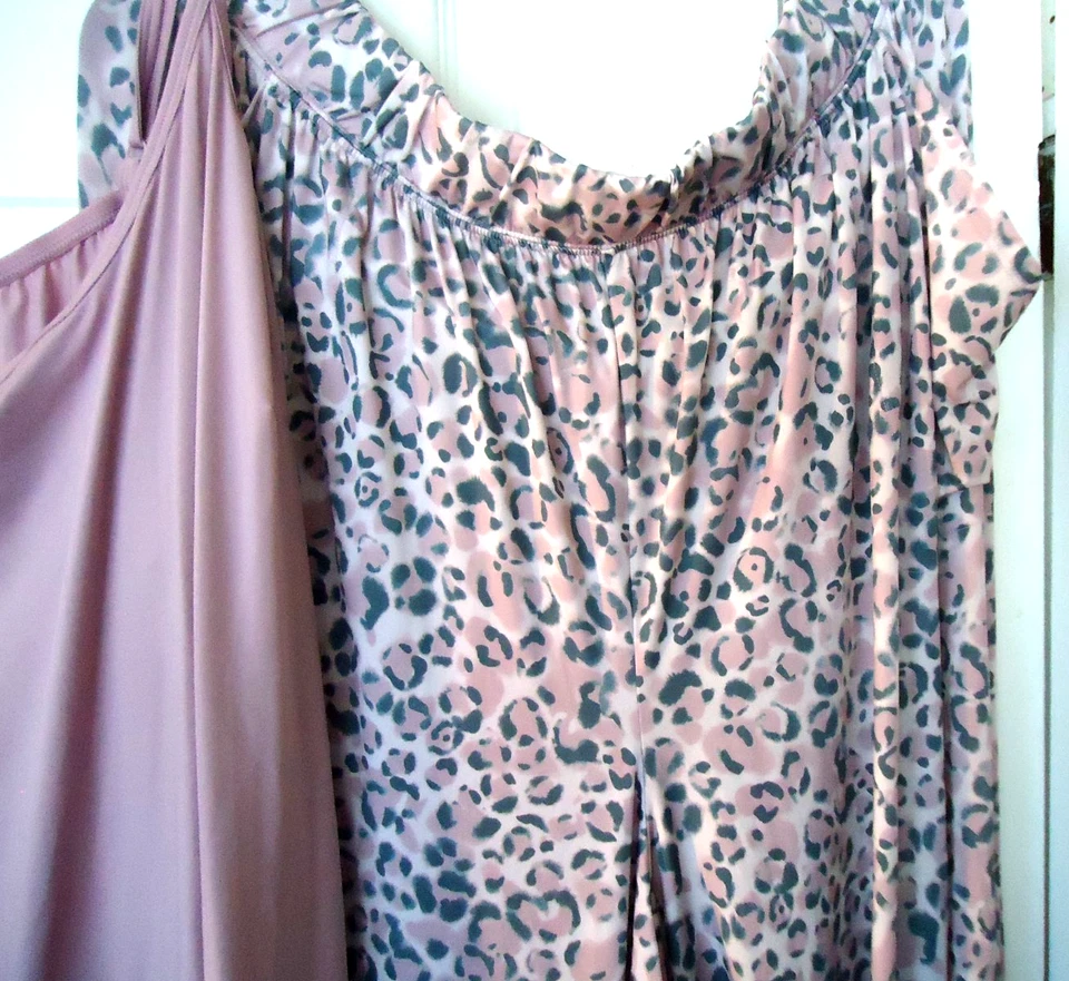 LANE BRYANT CACIQUE 2 PIECE CAMI & PANT PAJAMA/LOUNGE SET PINK ANIMAL 26/28 NWOT - Image 2 of 4
