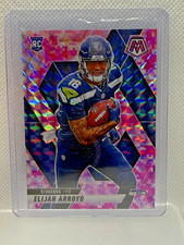 2025 Panini Mosaic Elijah Arroyo Seahawks Rookie Pink Camo Prizm