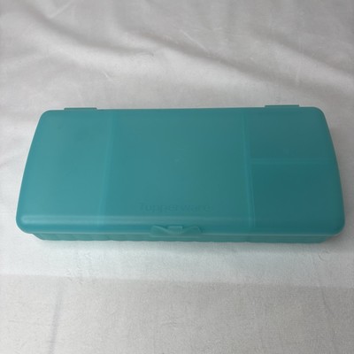 Tupperware 1 Lunch N Things Divided Hinged Container Food Crafts Storage Box