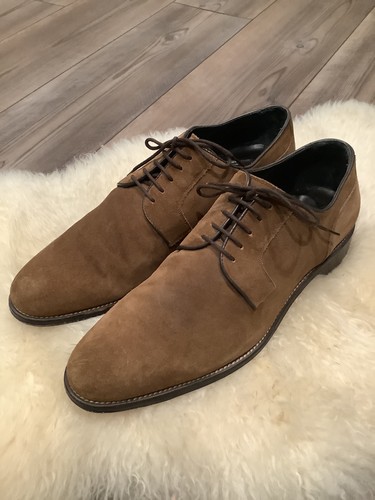 massimo dutti men shoes 45 Or U.S. 12 Suede Oxford Shoes