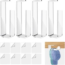 4 Pack Acrylic Hat Organizer for Baseball Caps, Clear Sticky Rack