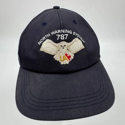 North Warning System 787 Navy Blue Embroidered Owl Hat Made in Canada Union Made - Image 1 of 4