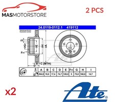 BREMSSCHEIBEN SATZ PAAR HINTEN ATE 240119-01121 2PCS A FÜR BMW Z4,E85,E86