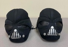 Nuove pantofole Star Wars Disney Darth Vader novità per adulti nere slip on faccia grande