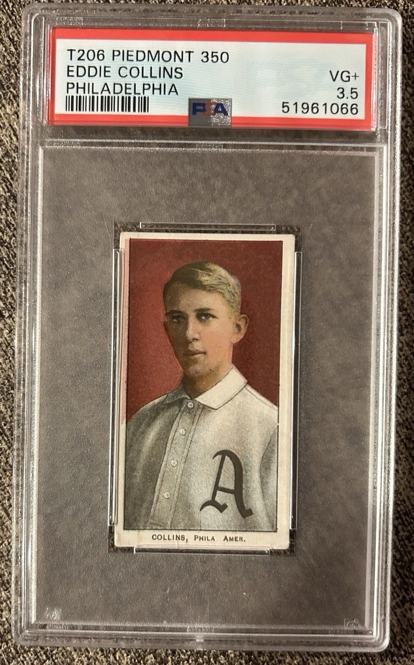PSA 3.5 T206 Piedmont 350 Eddie Collins HOF