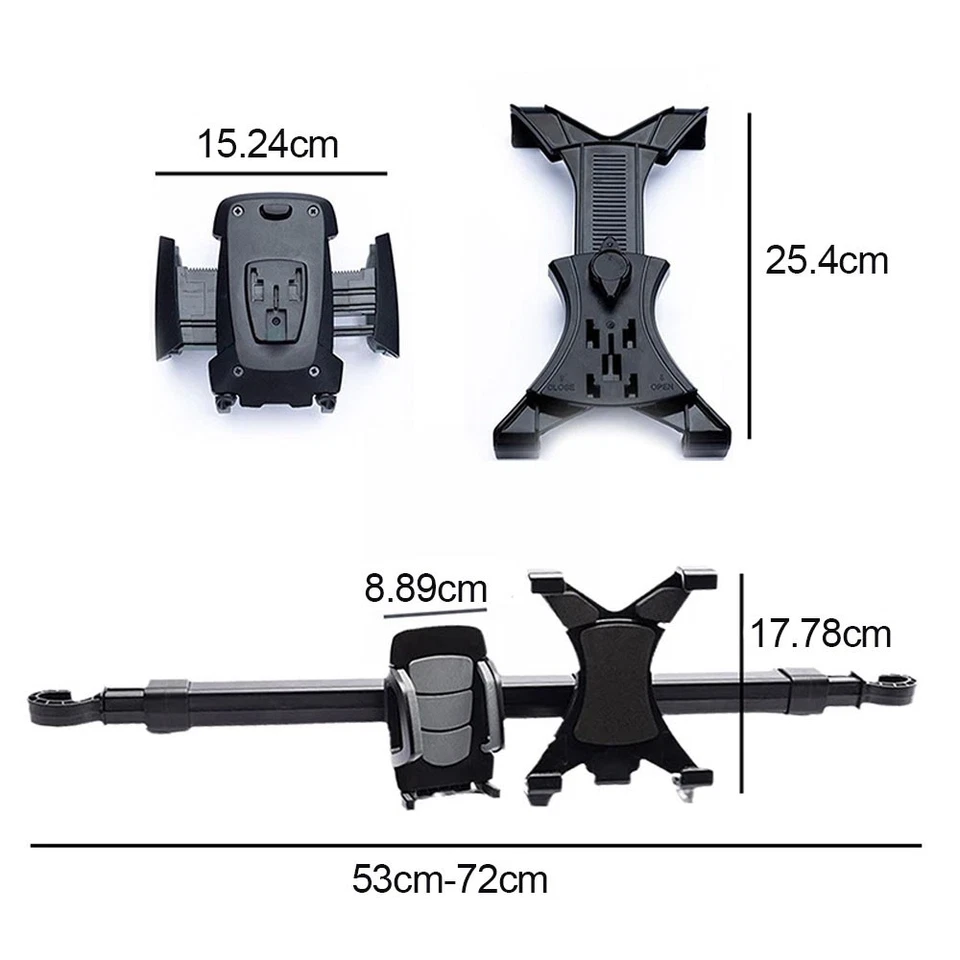 Soporte de soporte para teléfono tableta de automóvil Soporte de montaje para teléfono 2 en 1 para iPad Foto 3 de 4