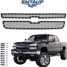 Stainless Mesh Grill Fits 06 07 Chevy Silverado 150005-06 25003500 Rivet Grill