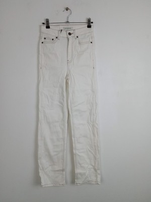 M&S Autograph Women's Trousers Size 6 White Contrast Stitch Jeans RRP £49.50 New
