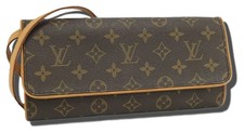 Louis Vuitton M51852 Pochette Twin GM Shoulder Bag Monogram 4092 Authentic Women