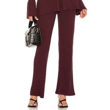 Revolve n: PHILANTHROPY NWT Reign Wine Red Pocketed Ribbed Wide Bootcut Pants XS