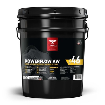 TRIAX Powerflow AW 46 - Multi-Viscosity Hydraulic Oil (5 Gallon Pail)