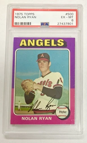 1975 Topps #500 Nolan Ryan PSA 6 EX-MT