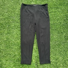 Little Black Pant Fitlogic Ankle Pants Womens 12 Black Slim Leg Side Zip Career
