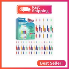 Navona 50 PCS Disposable Toothbrush with Toothpaste Bulk, Travel Toothpaste, Bul