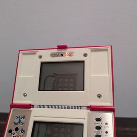 Nintendo Game Watch Mickey Donald Handheld Boxed Manual Rare Retro