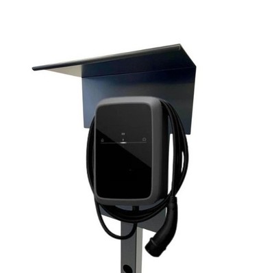 Ladesäule Standsäule Standfuß für Wallbox Elli Charger 2 mit Dach Regenschutz