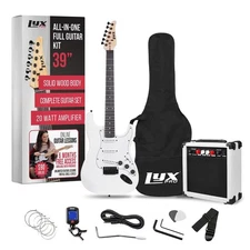 LyxPro 39 inch Electric Guitar Kit Bundle with 20w Amplifier, All Accessories...
