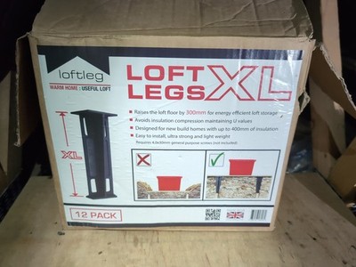 15x LoftLeg XL 300mm / 6'' Loftbodenerhöhung/Lift 