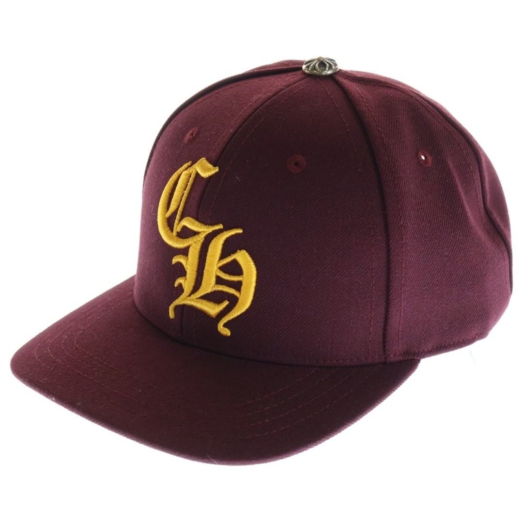 CHROME HEARTS CH HAT EMBROIDERED BASEBALL Bordeaux Used 0f4ac3584d1bc3e04020ba50