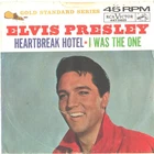 ELVIS PRESLEY-GOLD STANDARD SERIES PICTURE SLEEVE + 45-(HEARTBREAK HOTEL)--PS--