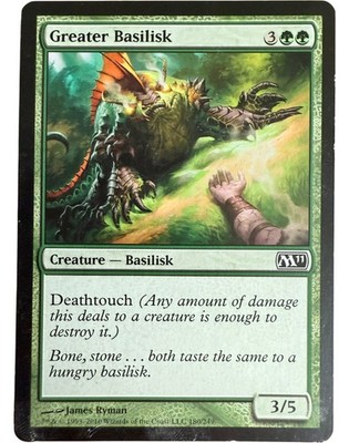 Magic: The Gathering Greater Basilisk Karte M11 Creature Deathtouch 3/5