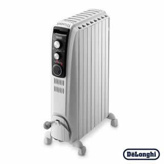 De'Longhi TRD5082T Dragon 2000W Oil Filled Radiator in White, 24 Hour Timer
