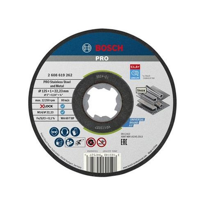 #ad Bosch PRO Stainless amp; Metal Cutting Disc 125 x 1.0 x 22.23mm 10pk BPA608619267 $46.93