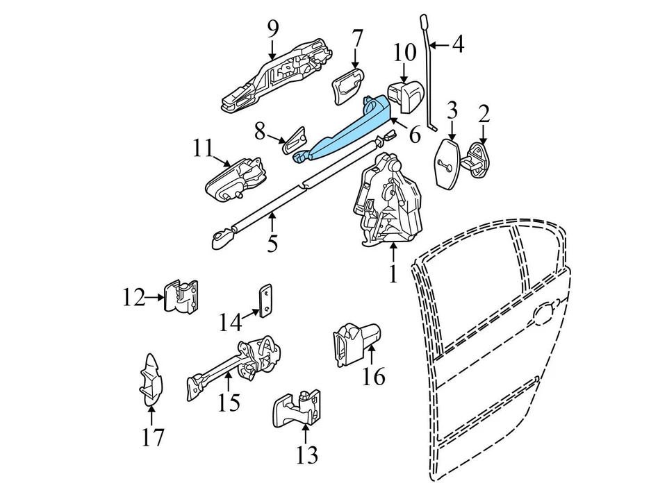 BMW 330CI 2001-2006 - Manija de puerta exterior derecha 7002272 Foto 4 de 4