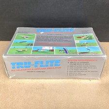 Vintage  Tru-Flite  R/C Helicopter  Airplane Computer Flight Simulator For IBM