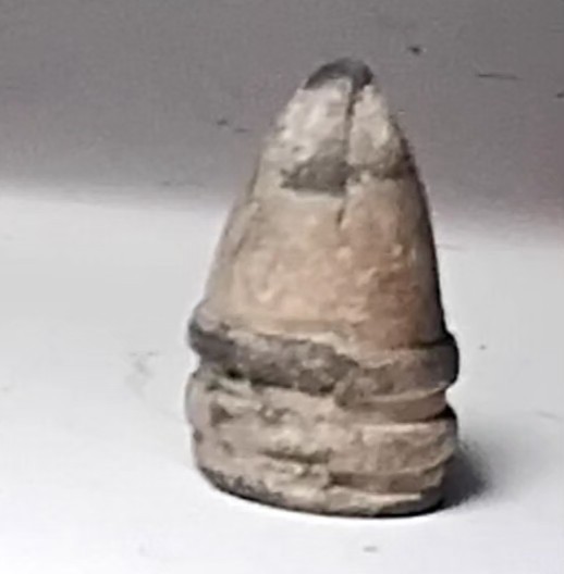 .69 Civil War Relic Carcano Raleigh ball made by the Institute for Deaf & Blind