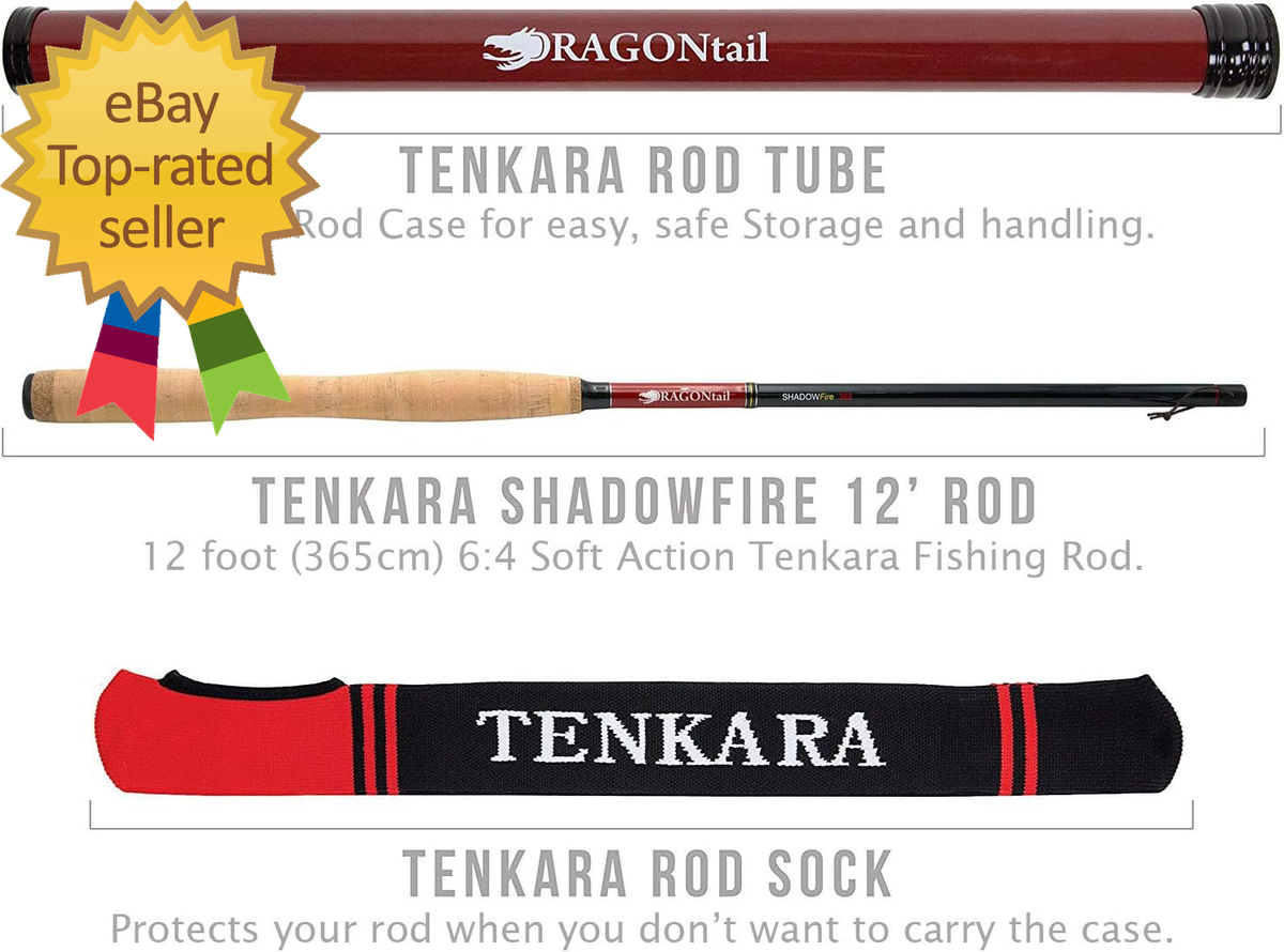 Dragontail Shadowfire 365 12' Tenkara Fly Fishing Rod