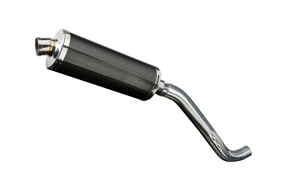 Комплект овального углеродного глушителя выхлопной системы Triumph Tiger 1050 2006-2012 Slip On 14 дюймов - Изображение 4 из 4