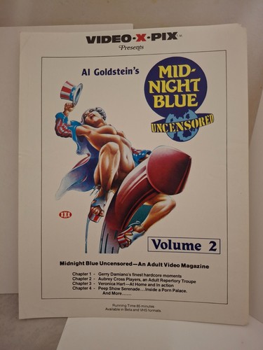 "VIDEO -X-PIX SELECTIONS & ELISABETH & HER AUNTY" '83 ** AD SLICK 8.5" x 11" - Picture 2 of 9