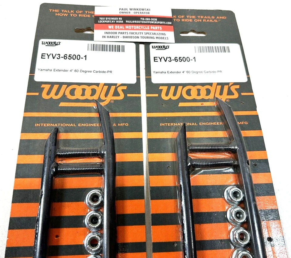 PACK de 2 corredores de carburo Woodys 4" Yamaha SRX/VMAX/Mountain Max 1998-99- EYV3-6500 Foto 3 de 4